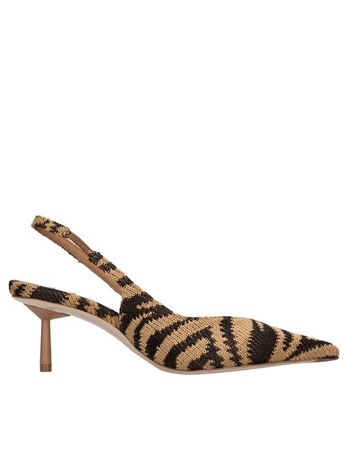 Décolleté slingback modello VIVIENNE in tessuto LE SILLA | 4206D060BXPPMOGANO-NERO